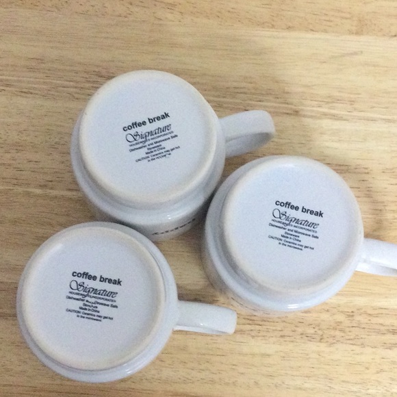 🌞 Coffee Break Signature cup  dishwasher & microwave safe set of 3 - Picture 4 of 13